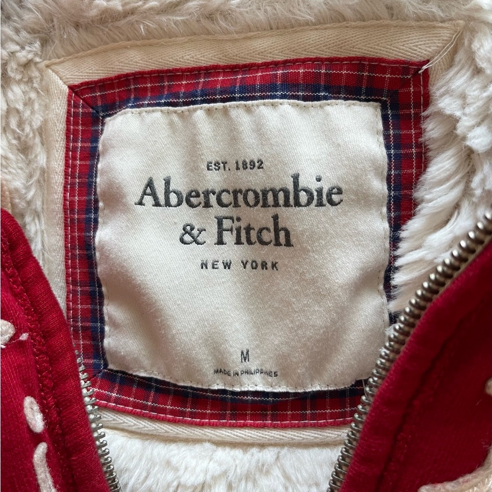 Vintage y2k abercrombie & fitch fur hoodie - Picture 2 of 2